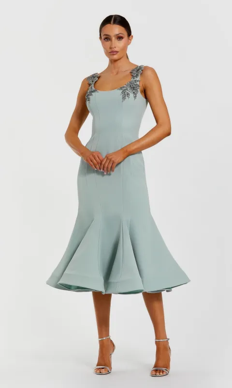 Midi Wedding Guest Dress: Mac Duggal 11948 made by Mac Duggal