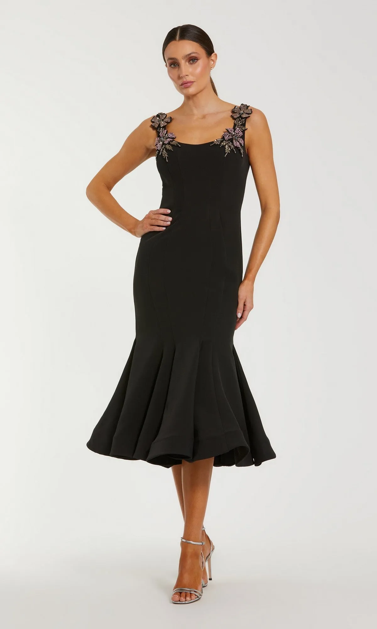 Midi Wedding Guest Dress: Mac Duggal 11948 sold by PromGirl product image thumbnail 4