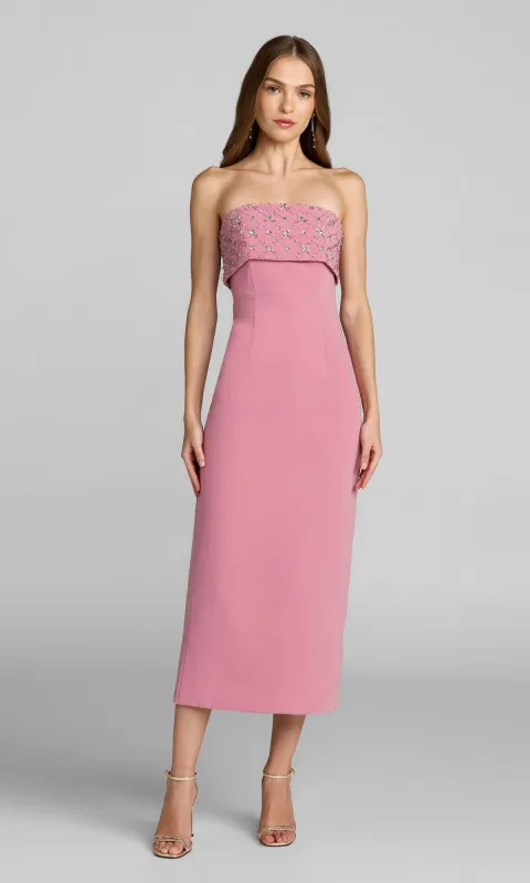 Midi Wedding Guest Dress: Mac Duggal 11883 made by Mac Duggal