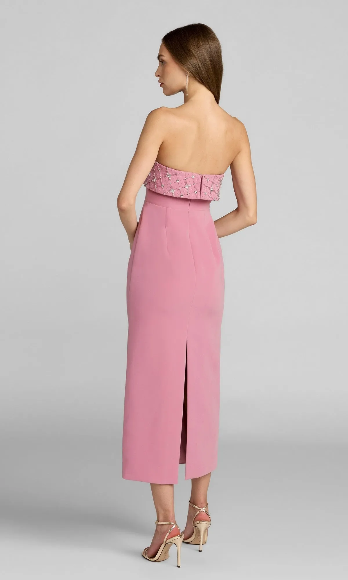 Midi Wedding Guest Dress: Mac Duggal 11883 sold by PromGirl product image thumbnail 2