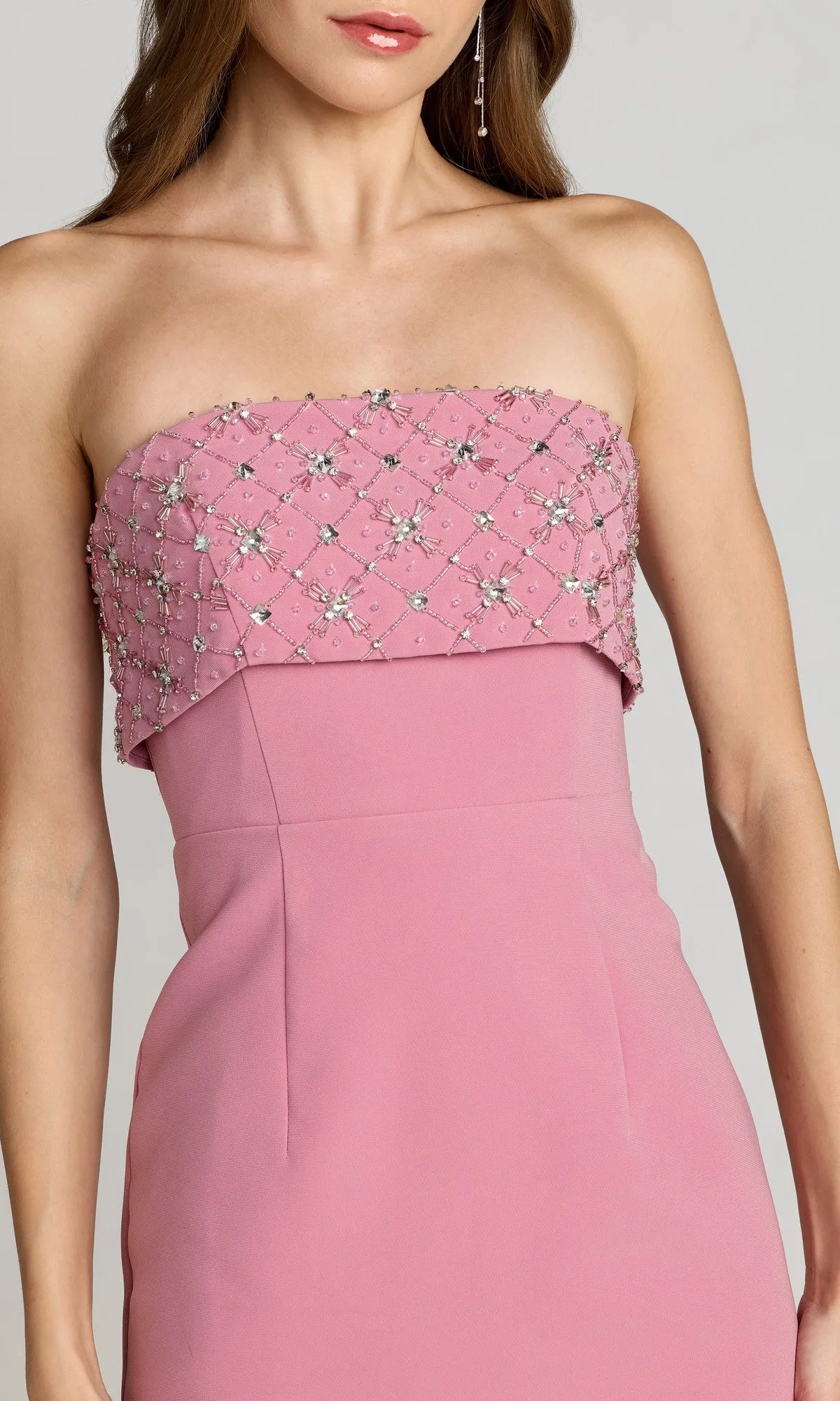 Midi Wedding Guest Dress: Mac Duggal 11883 sold by PromGirl product image thumbnail 3