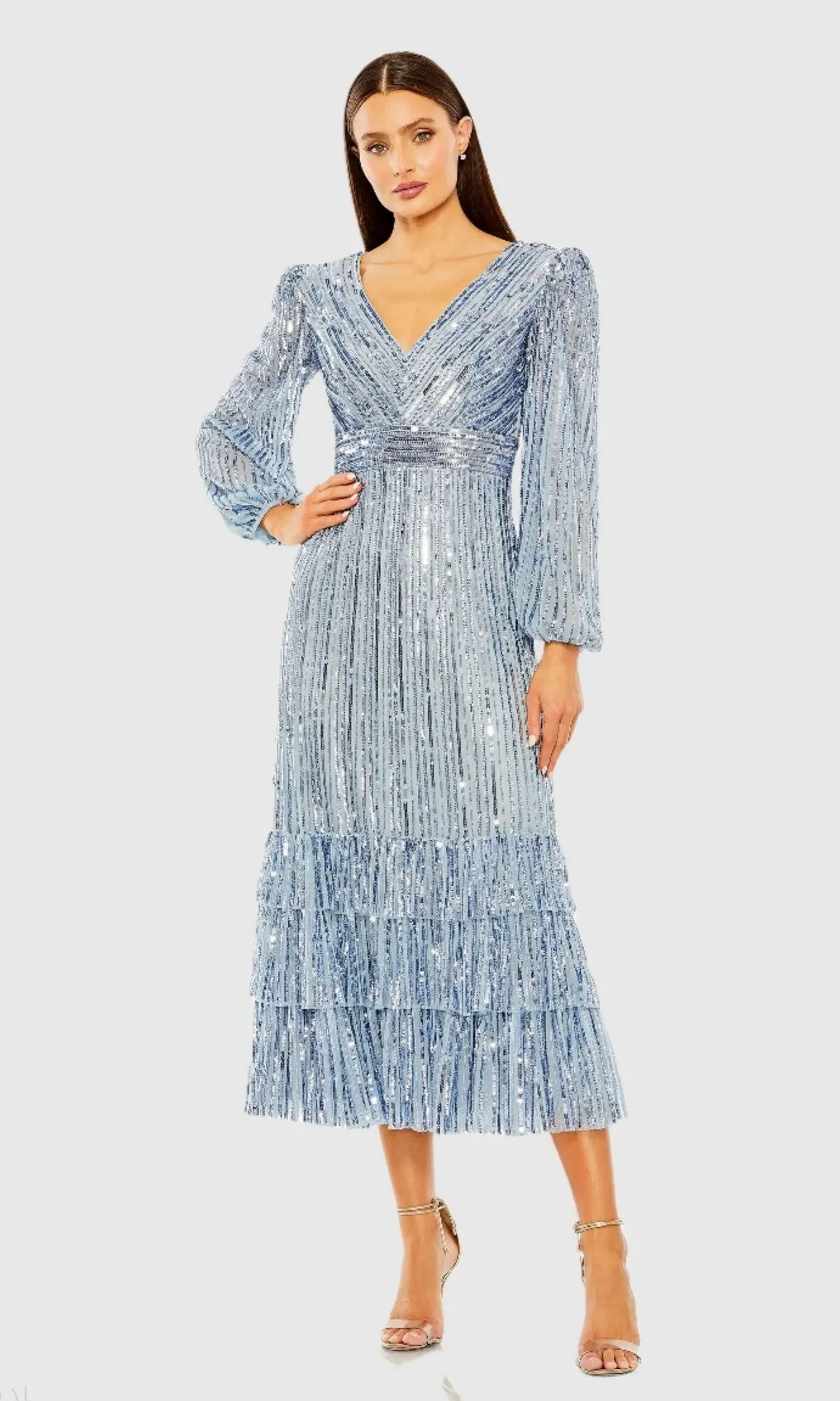 Midi Semi-Formal Dress: Mac Duggal 23006 sold by PromGirl