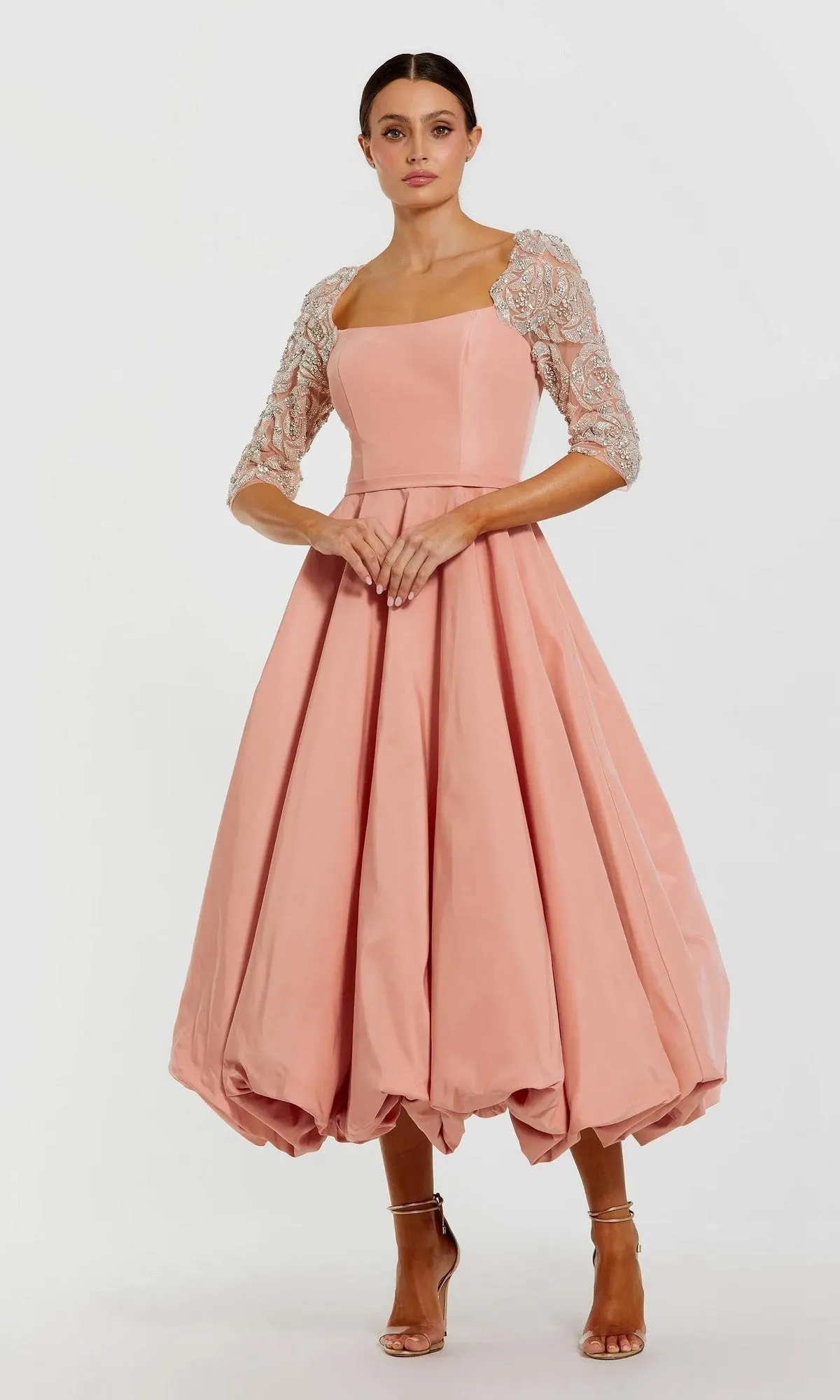 Semi-Formal Midi Party Dress: Mac Duggal 2320 sold by PromGirl