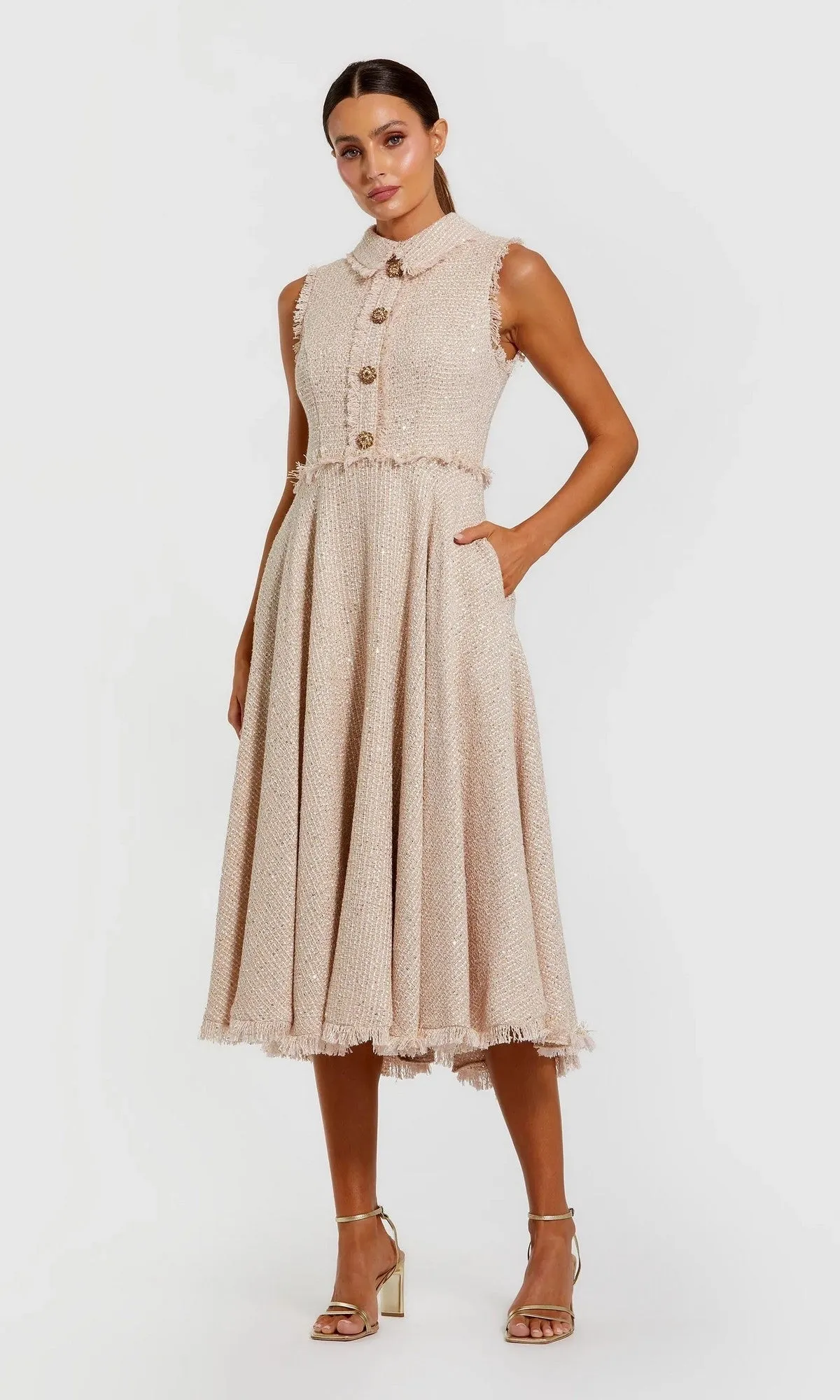 Semi-Formal Midi Dress: Mac Duggal 27658 sold by PromGirl product image thumbnail 3