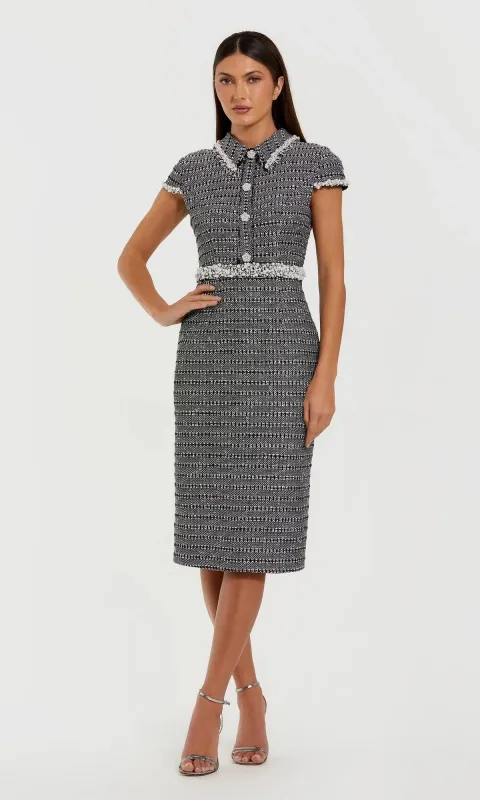 Midi Semi-Formal Dress: Mac Duggal 37070 made by PromGirl