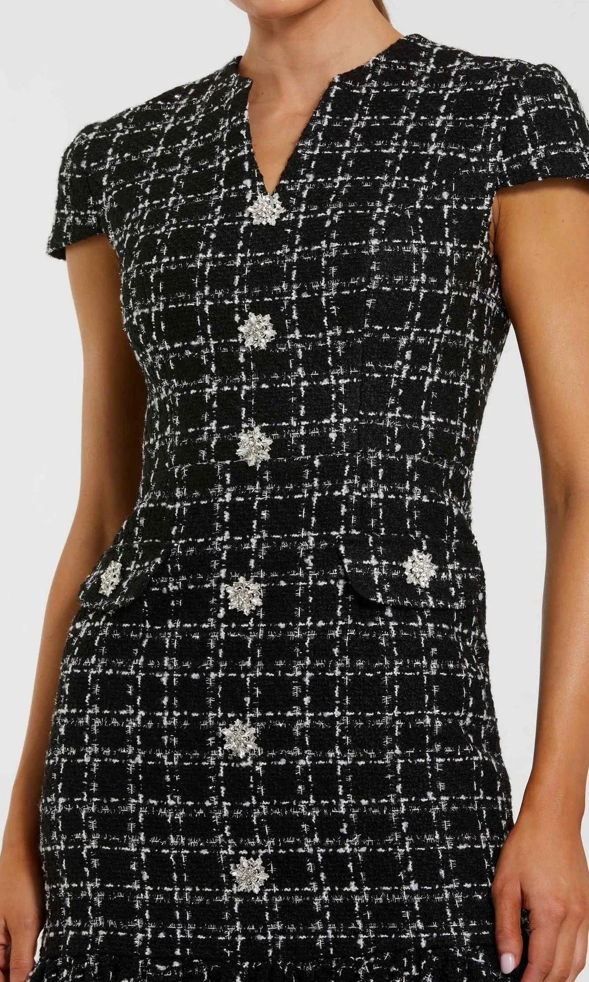 Semi-Formal Midi Day Dress: Mac Duggal 37071 sold by PromGirl product image thumbnail 3