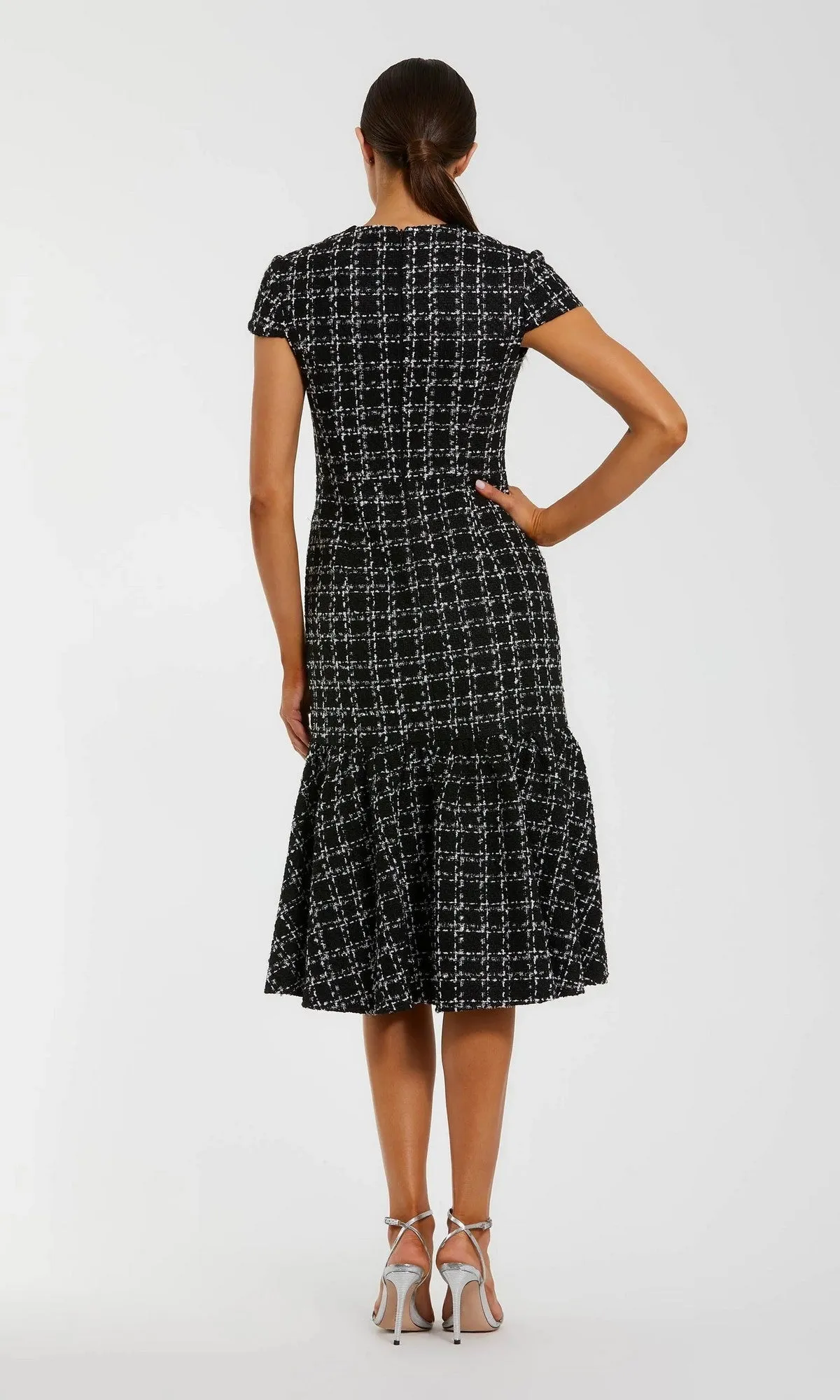 Semi-Formal Midi Day Dress: Mac Duggal 37071 sold by PromGirl product image thumbnail 2