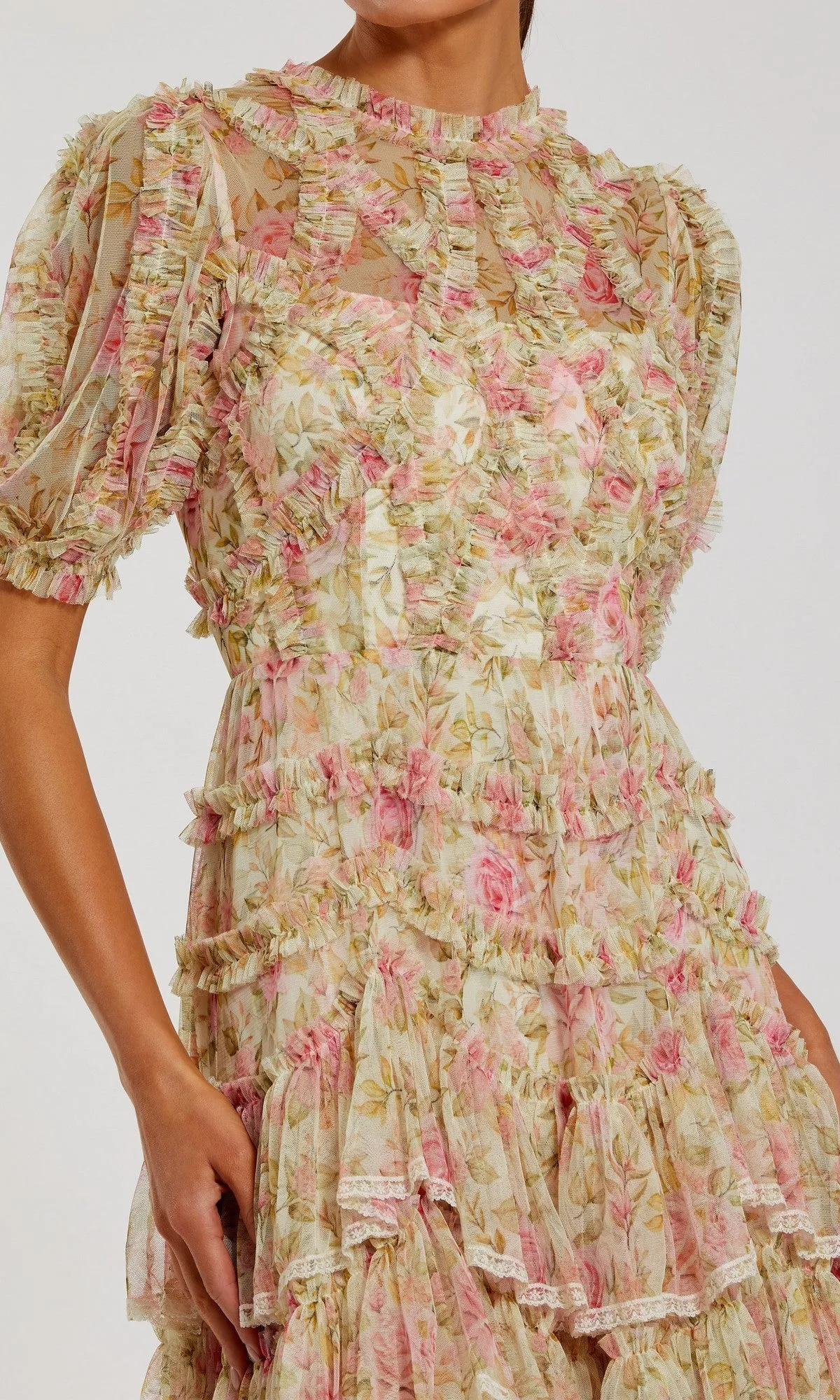 Midi Wedding Guest Dress: Mac Duggal 8295 sold by PromGirl product image thumbnail 3