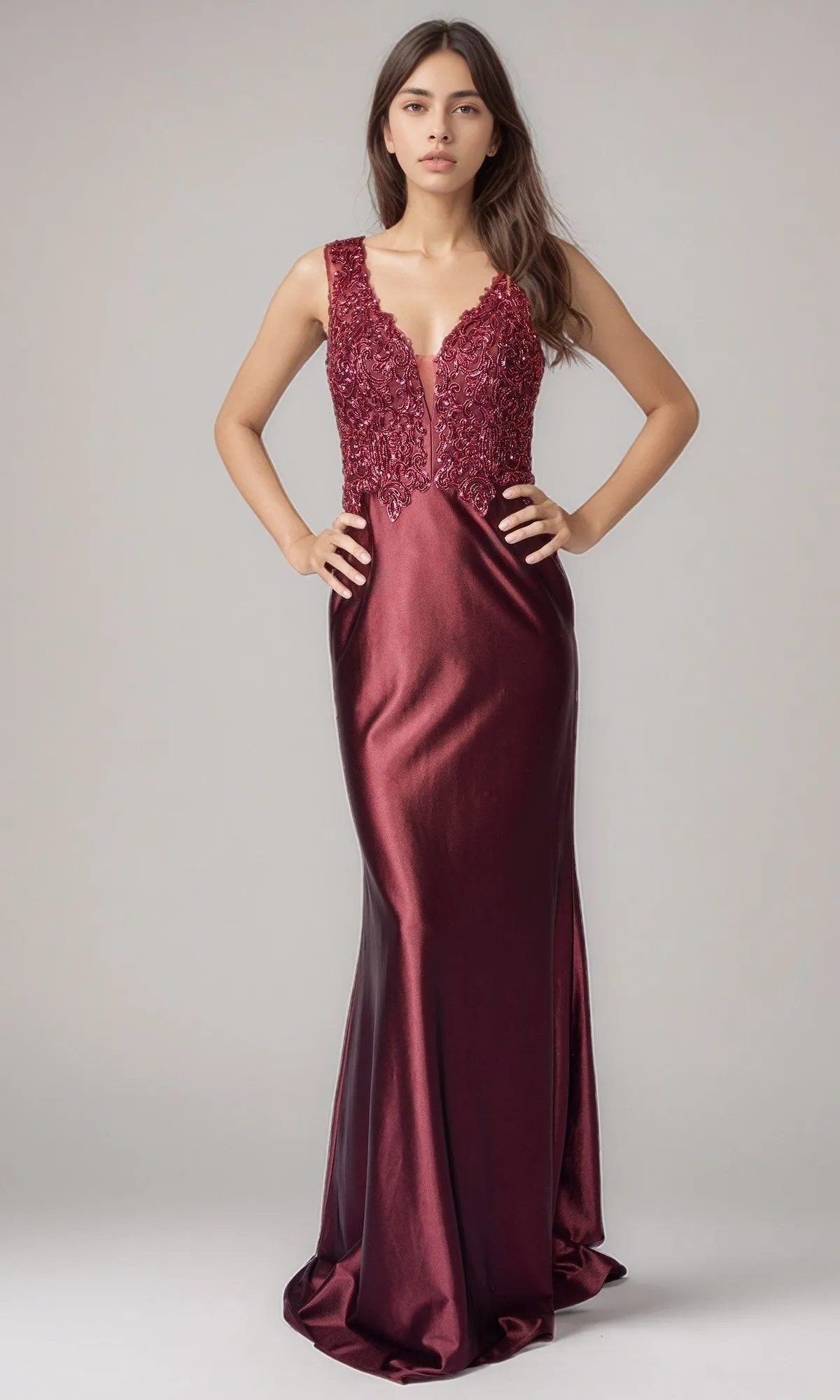 Long Formal Dress: Nina Canacci 5411 sold by PromGirl product image thumbnail 3