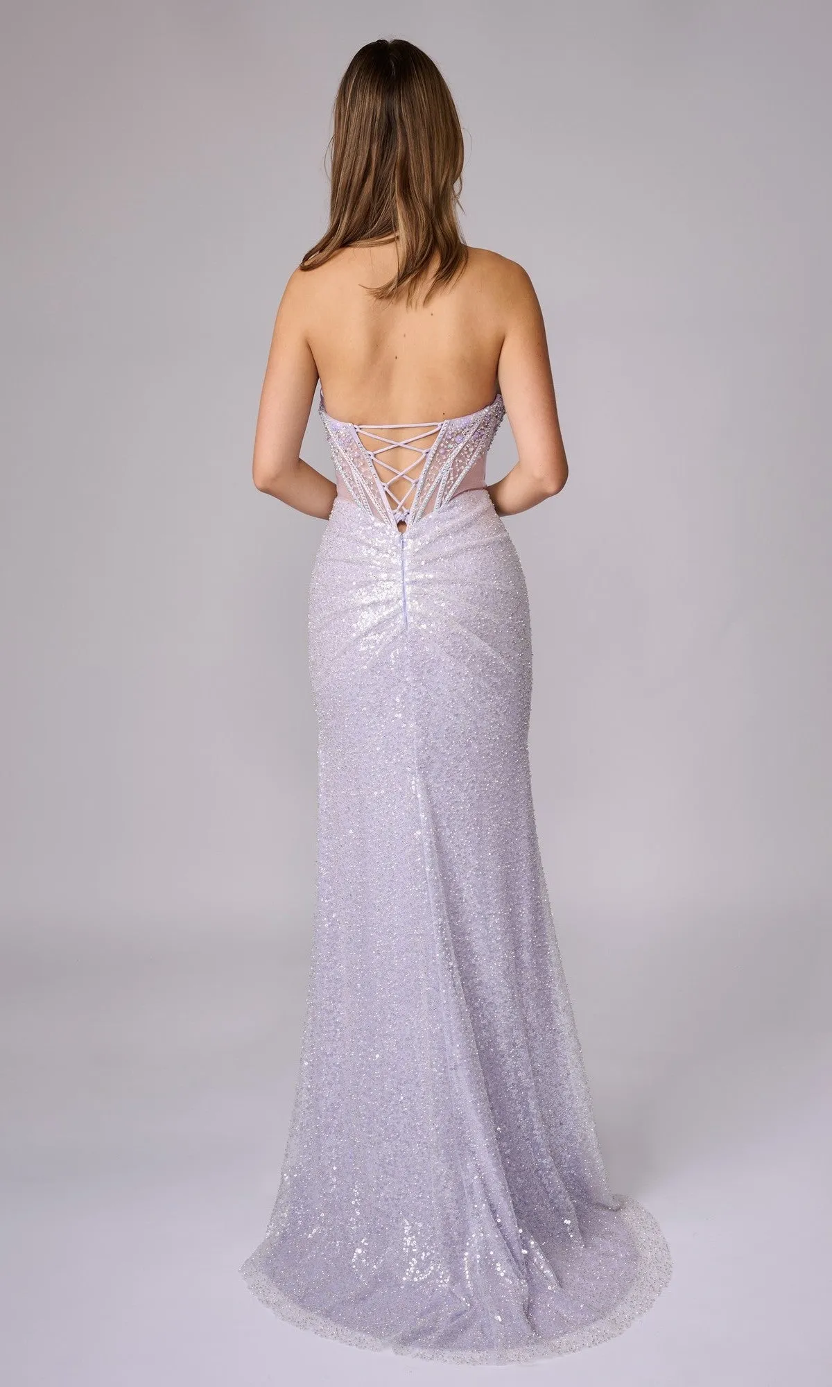 Long Formal Dress: Nina Canacci 1603 sold by PromGirl product image thumbnail 2