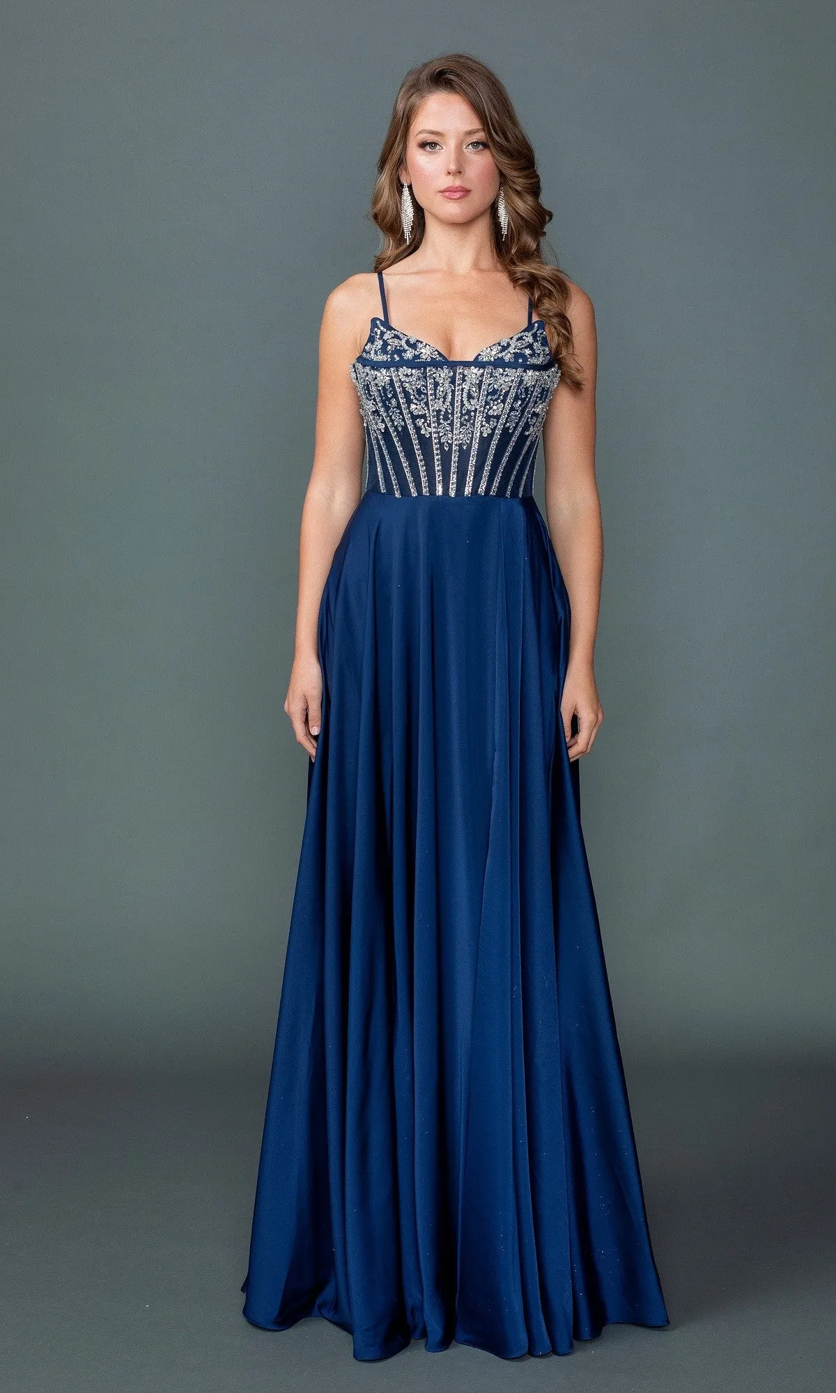 Sheer-Corset Long Prom Dress: Dancing Queen 4589 sold by PromGirl product image thumbnail 3