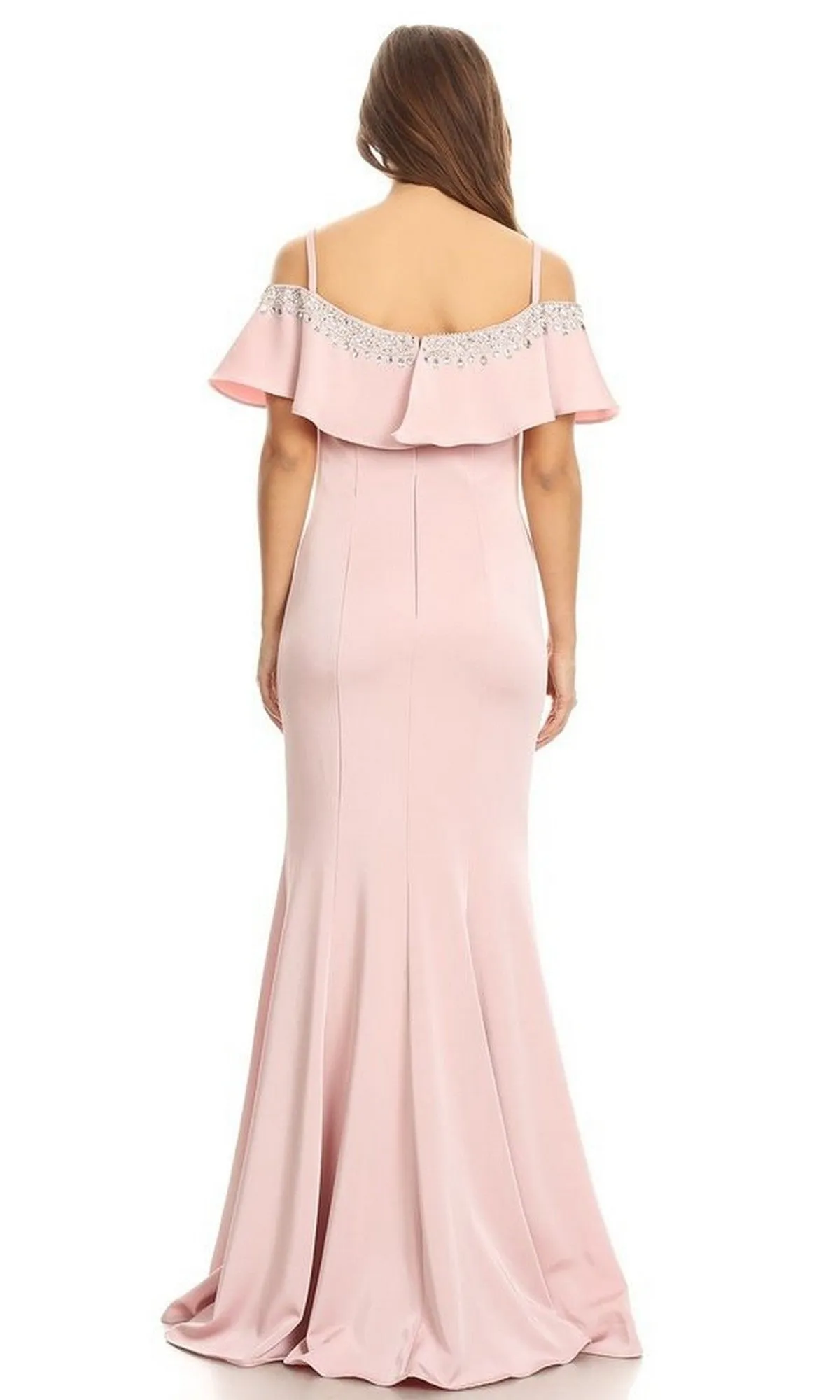 Off-Shoulder Ruffle Long Prom Dress: Eureka 7333 sold by PromGirl product image thumbnail 2