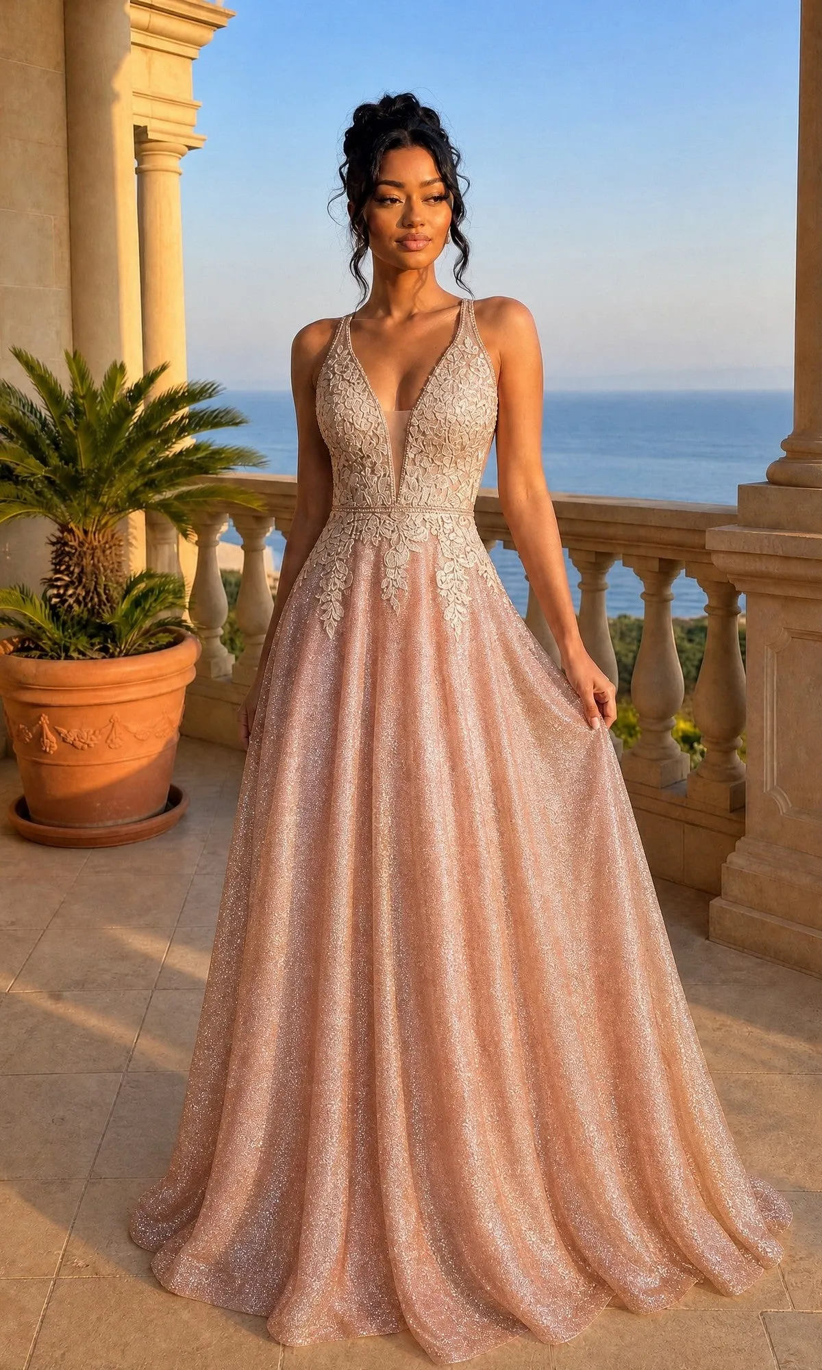 Long Prom Dress: Chicas C2425 sold by PromGirl product image thumbnail 3