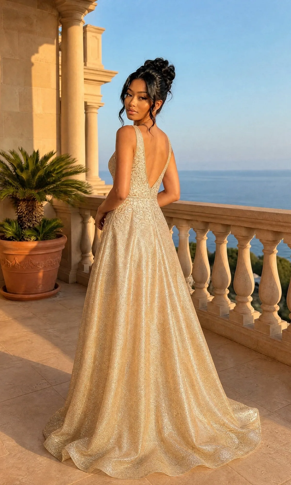 Long Prom Dress: Chicas C2425 sold by PromGirl product image thumbnail 2