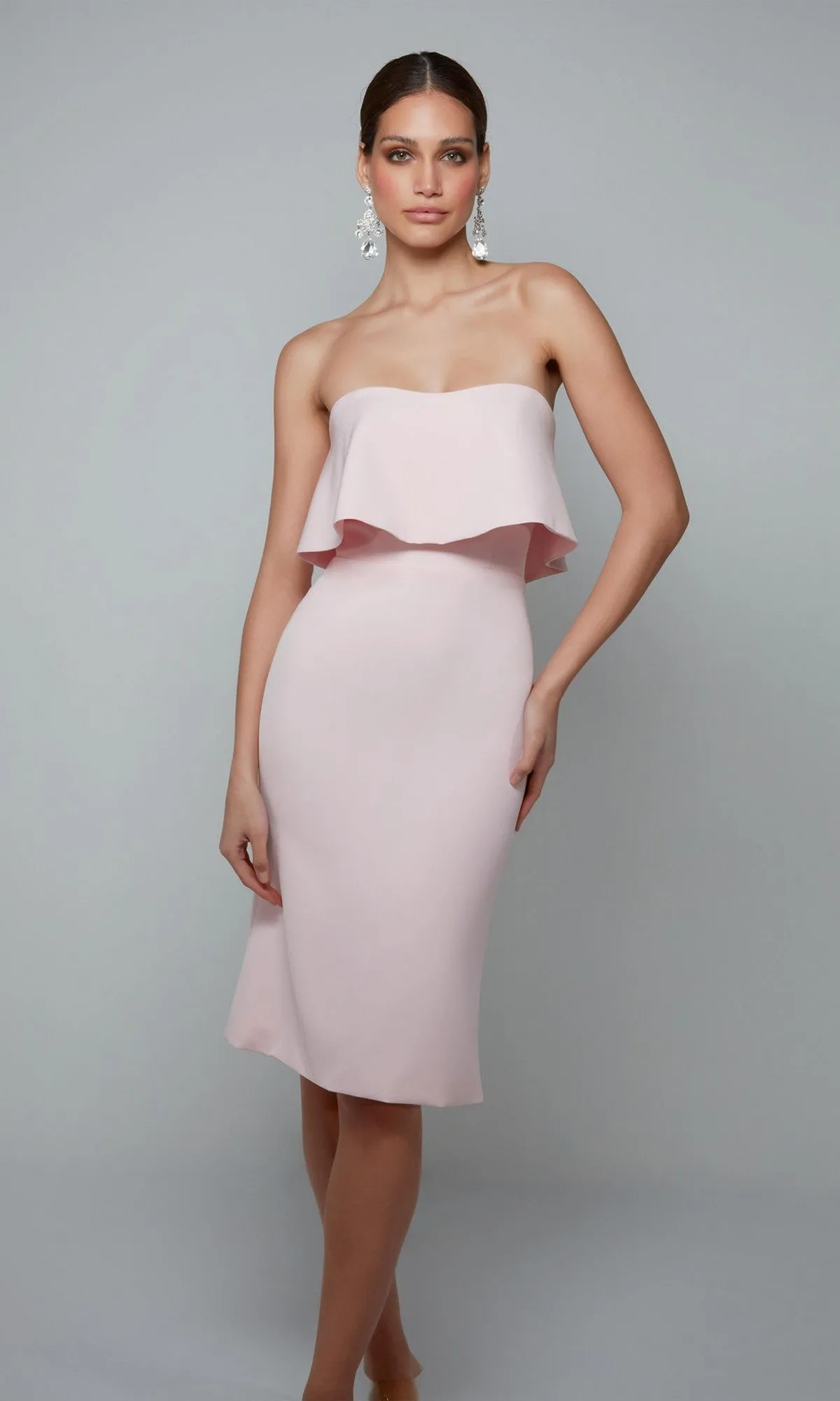 Knee Length Semi-Formal Dress: Alyce 70002 sold by PromGirl