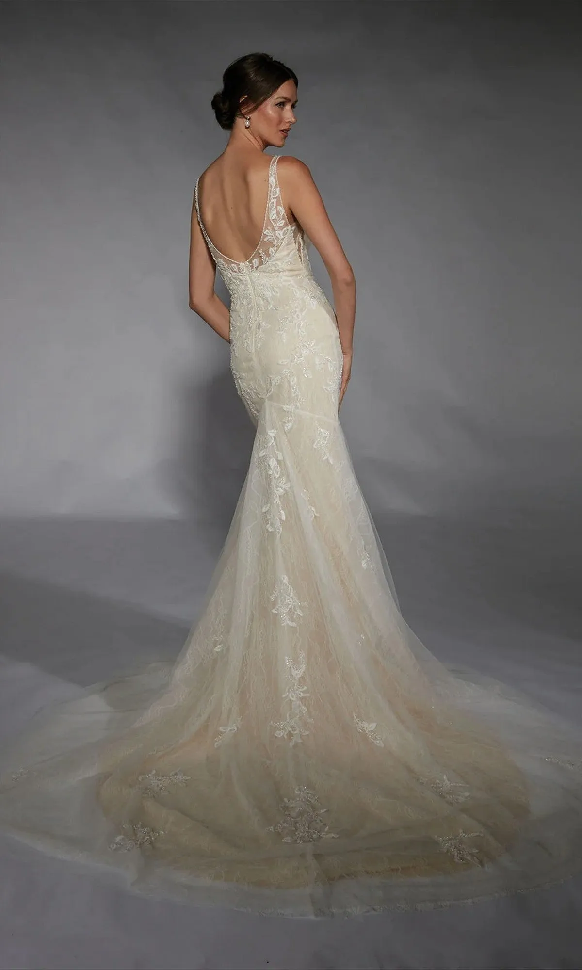 Long White Dress: Alyce 7119 sold by PromGirl product image thumbnail 3