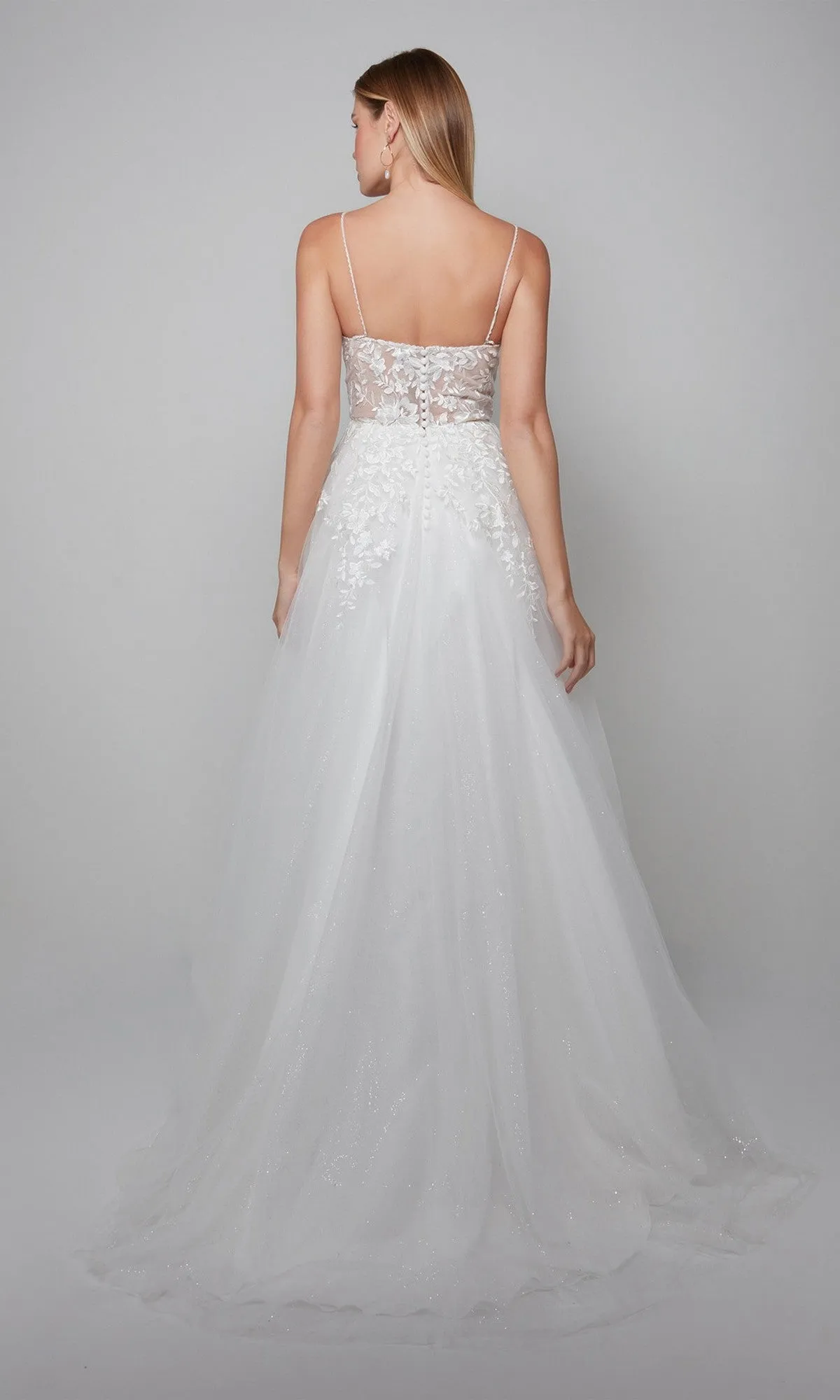 Long White Dress: Alyce 7079 sold by PromGirl product image thumbnail 2