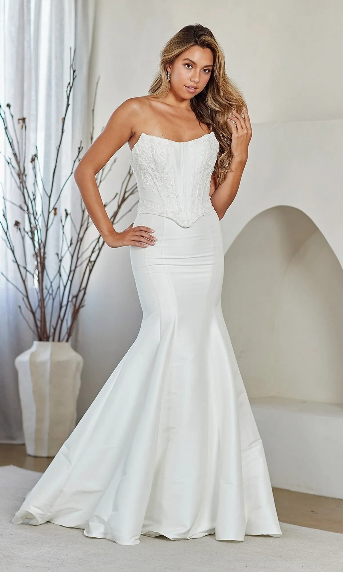 Strapless Mermaid Formal Gown: Amelia Couture 8080 sold by PromGirl product image thumbnail 4