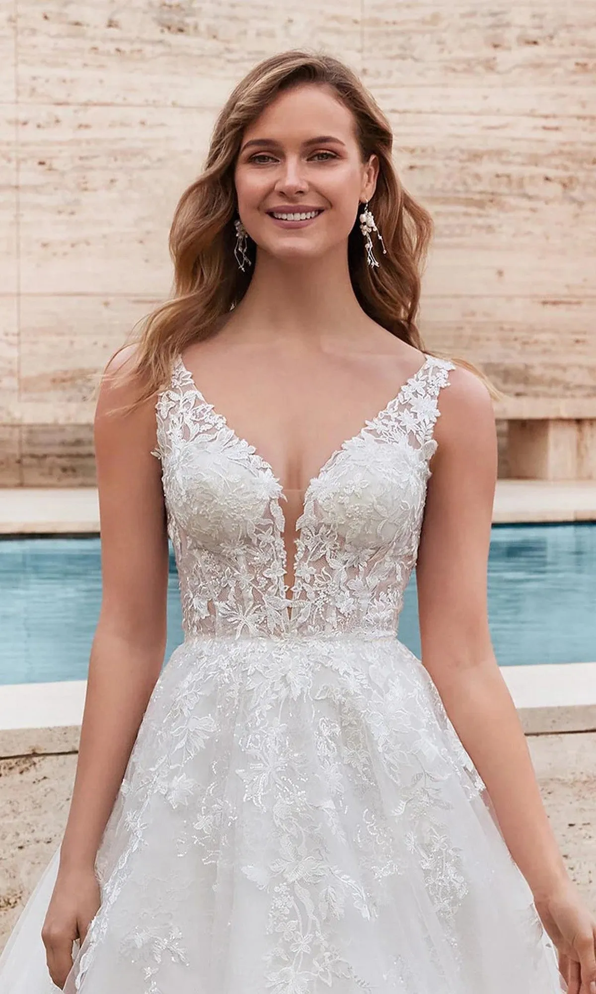 Long White Dress: Alyce 7039 sold by PromGirl product image thumbnail 3