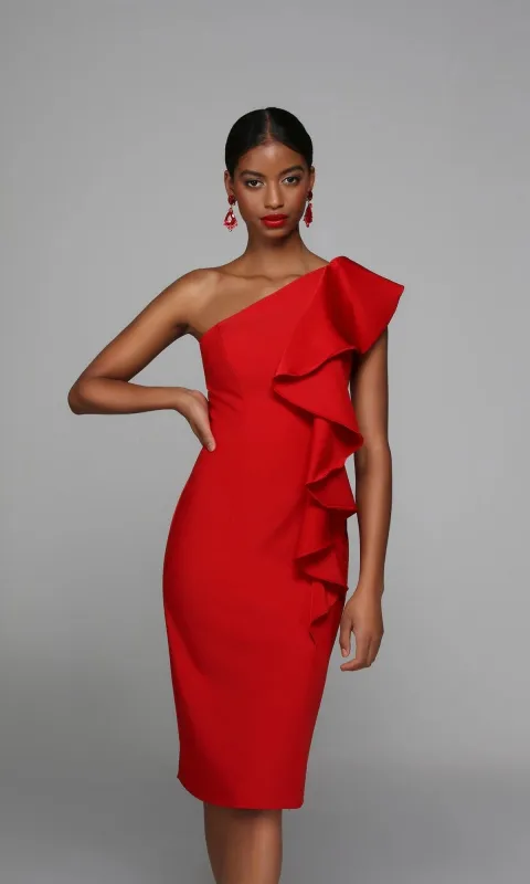 Knee Length Semi-Formal Dress: Alyce 70008 made by Alyce Paris