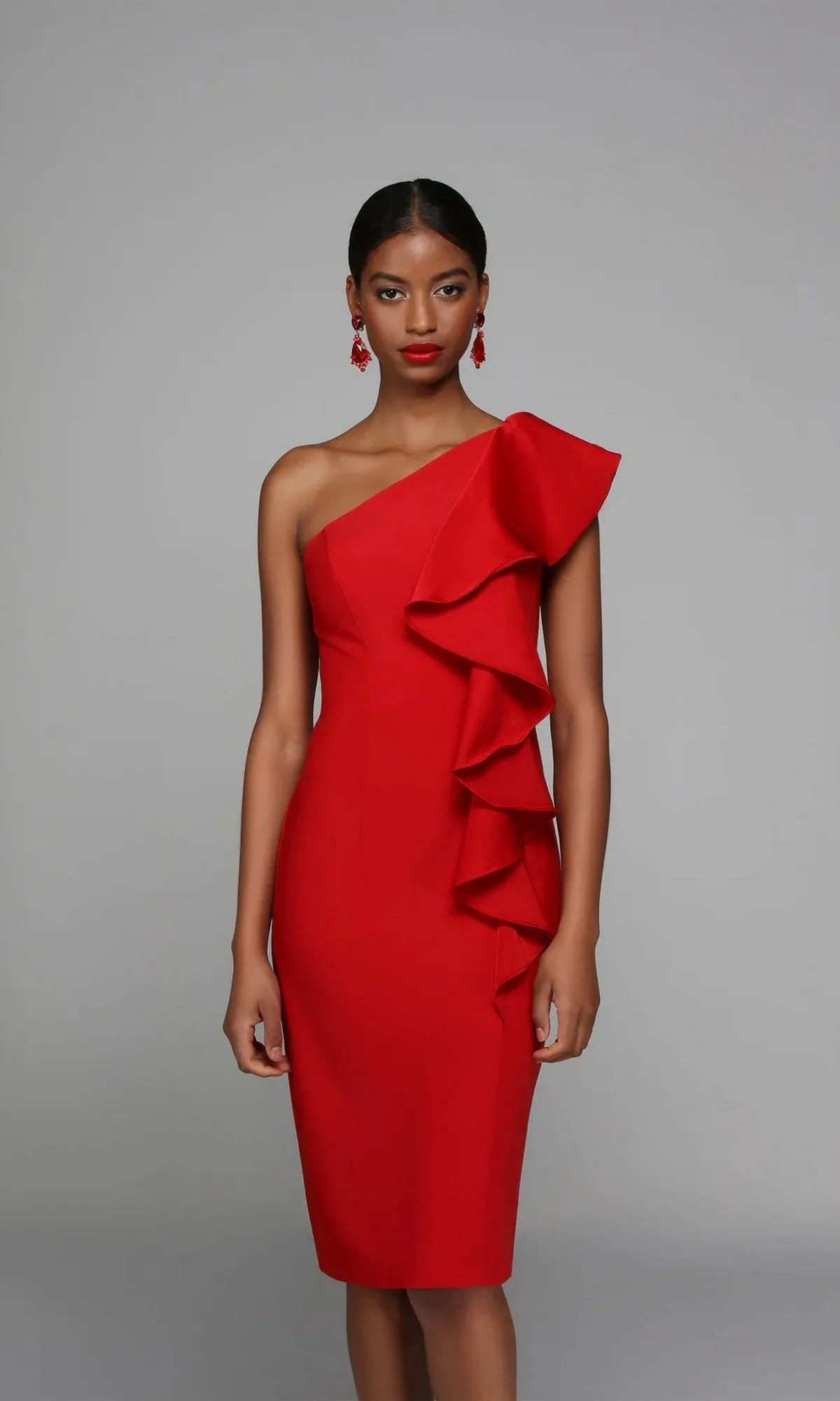 Knee Length Semi-Formal Dress: Alyce 70008 sold by PromGirl product image thumbnail 3