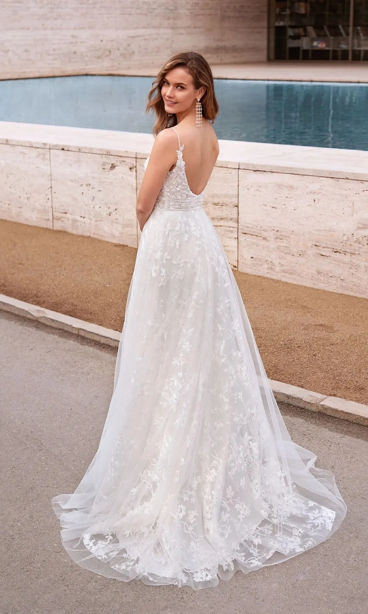 Long White Dress: Alyce 7036 sold by PromGirl product image thumbnail 2