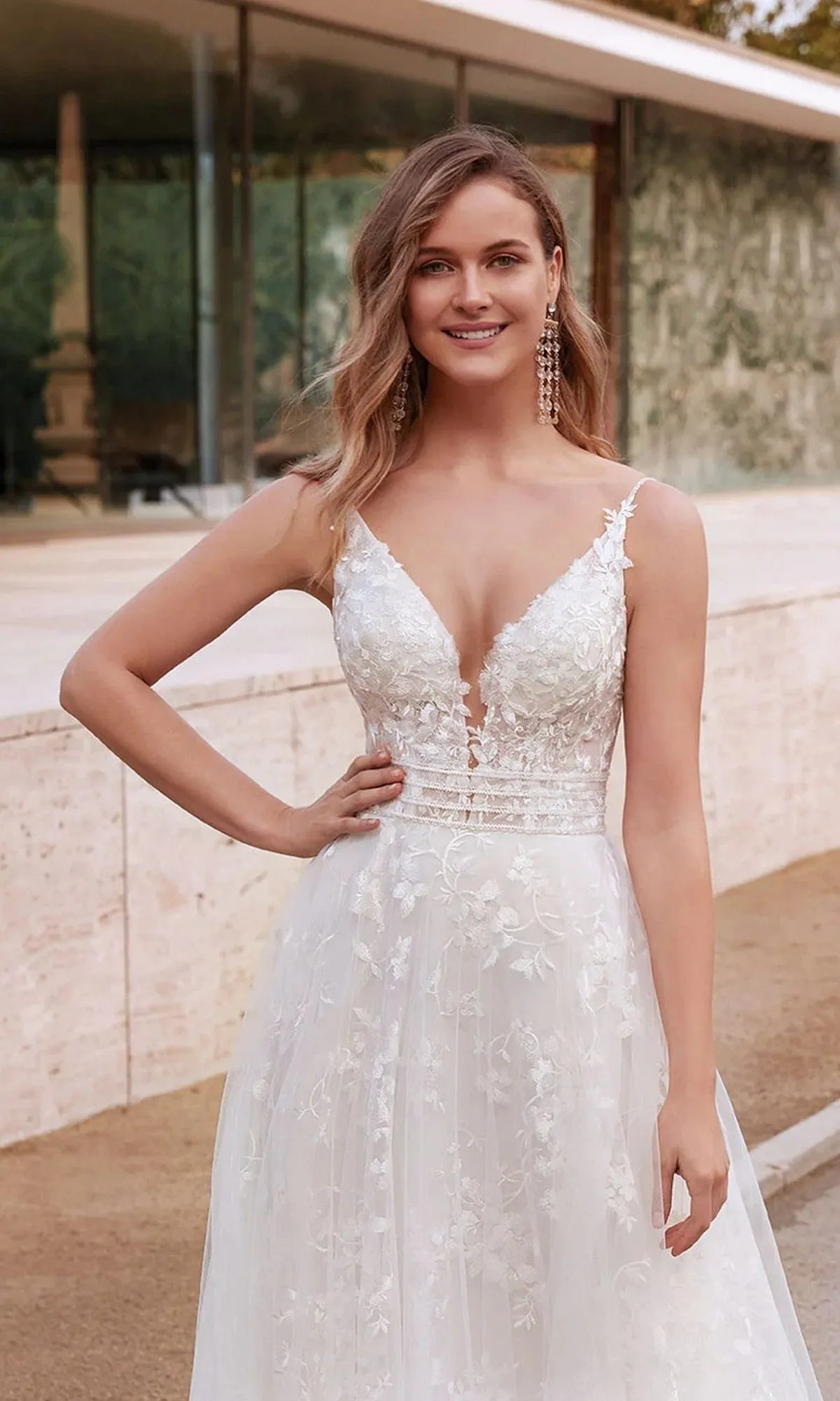Long White Dress: Alyce 7036 sold by PromGirl product image thumbnail 3