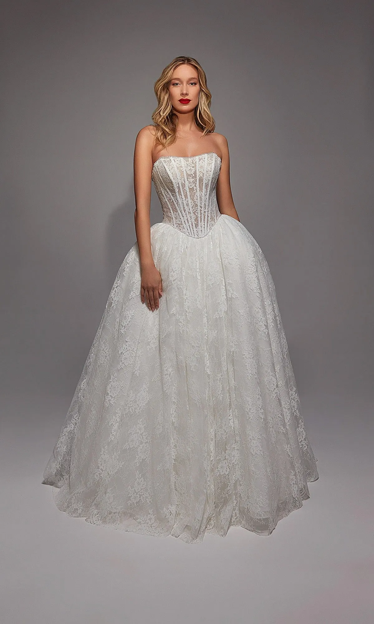 Long White Dress: Alyce 7149 sold by PromGirl product image thumbnail 5