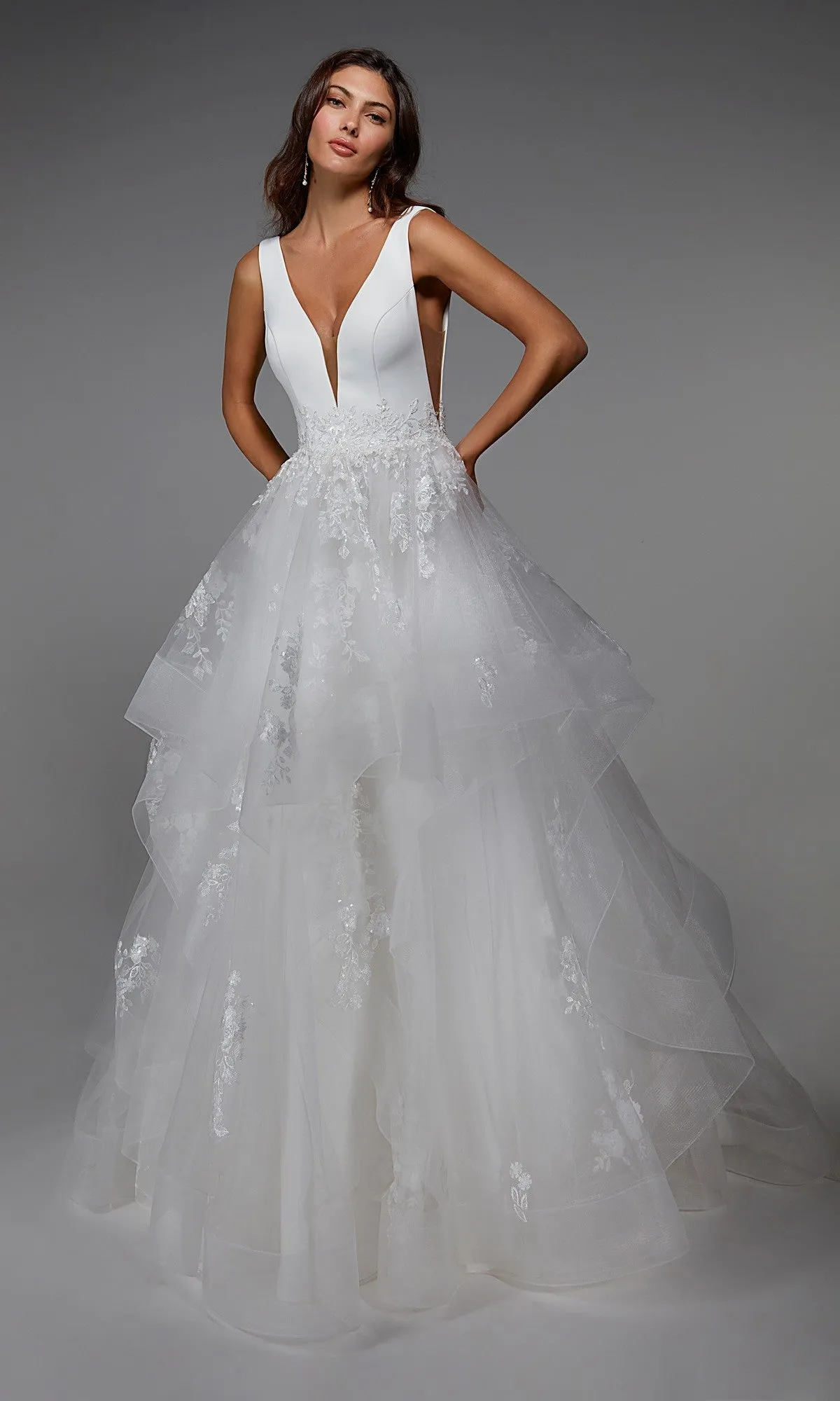 Long Formal Dress: Alyce 7040 sold by PromGirl