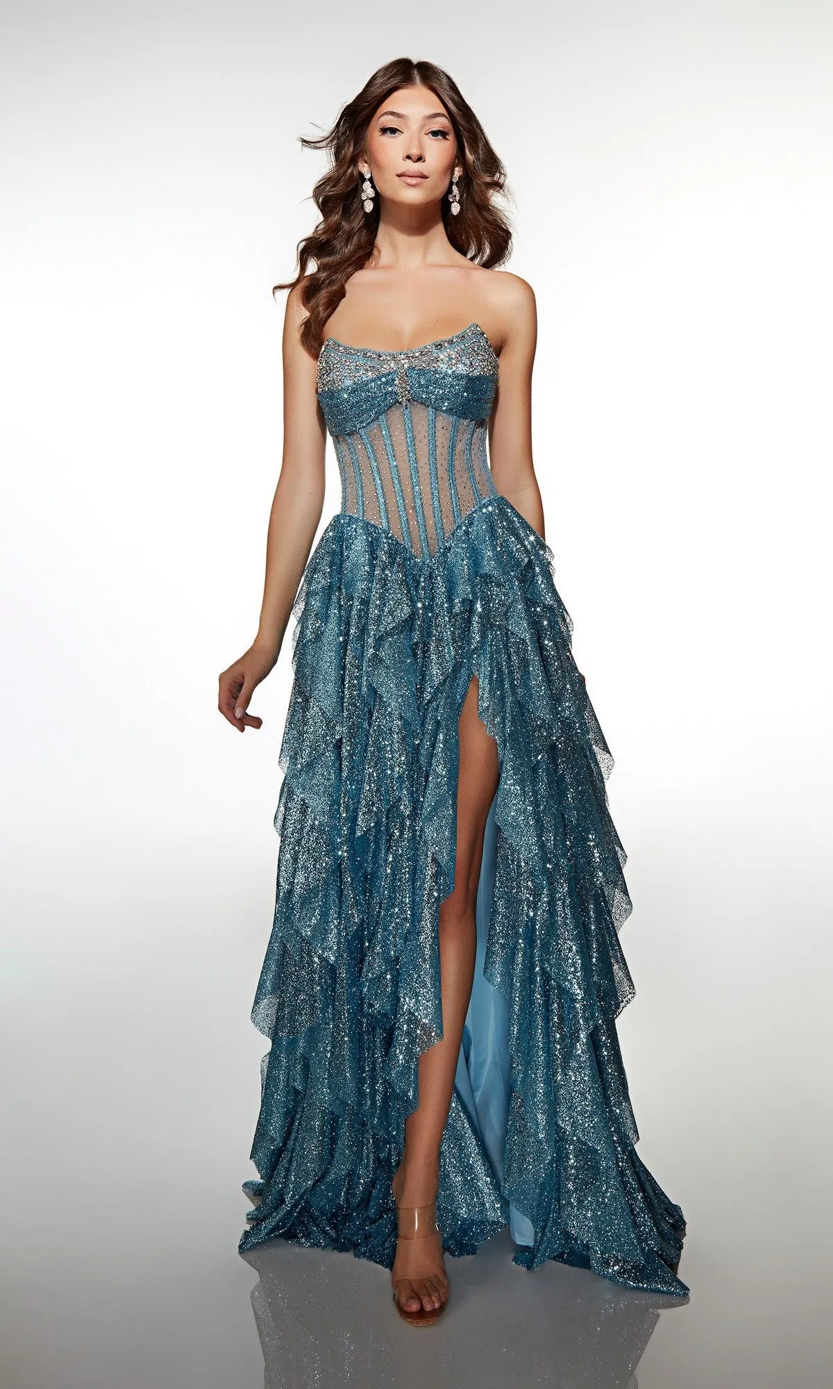 Long Formal Dress: Alyce 62081 sold by PromGirl