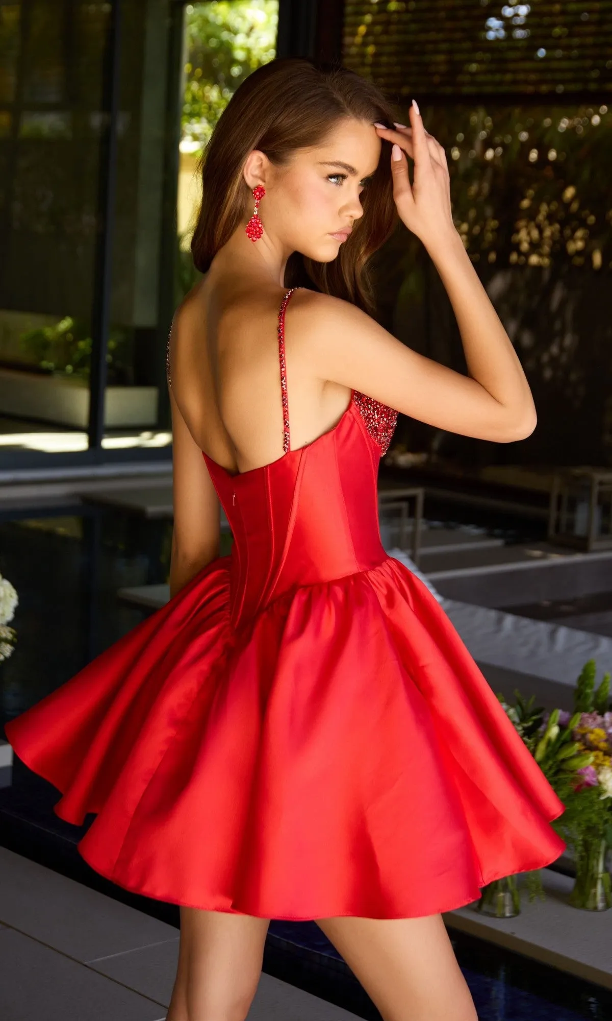 Fit-and-Flare Mini Hoco Dress: Ava Presley 42380 sold by PromGirl product image thumbnail 4