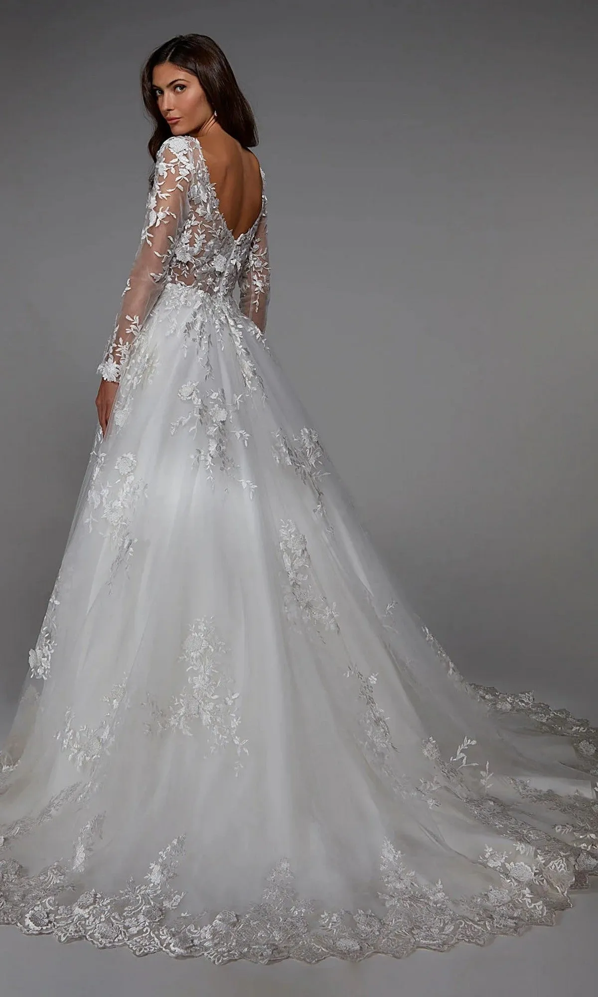 Long White Dress: Alyce 7046 sold by PromGirl product image thumbnail 2