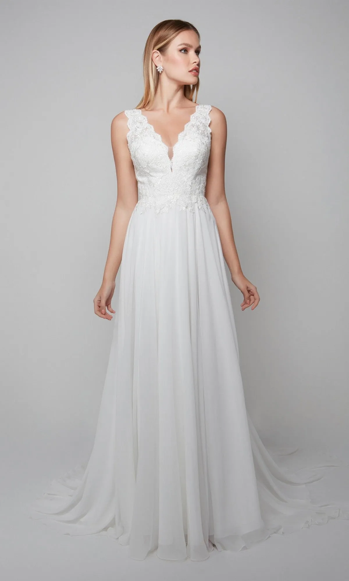 Long Wedding Dress: Alyce 7071 sold by PromGirl product image thumbnail 3