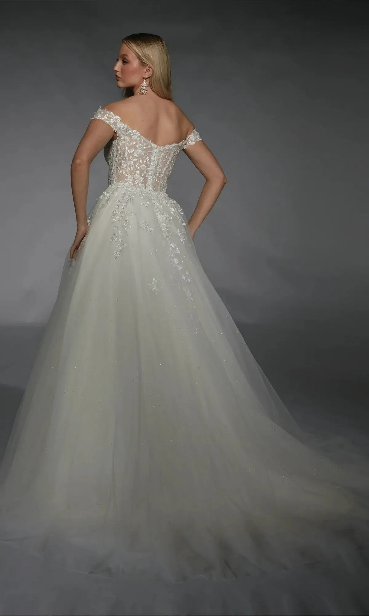 Long White Dress: Alyce 7129 sold by PromGirl product image thumbnail 2