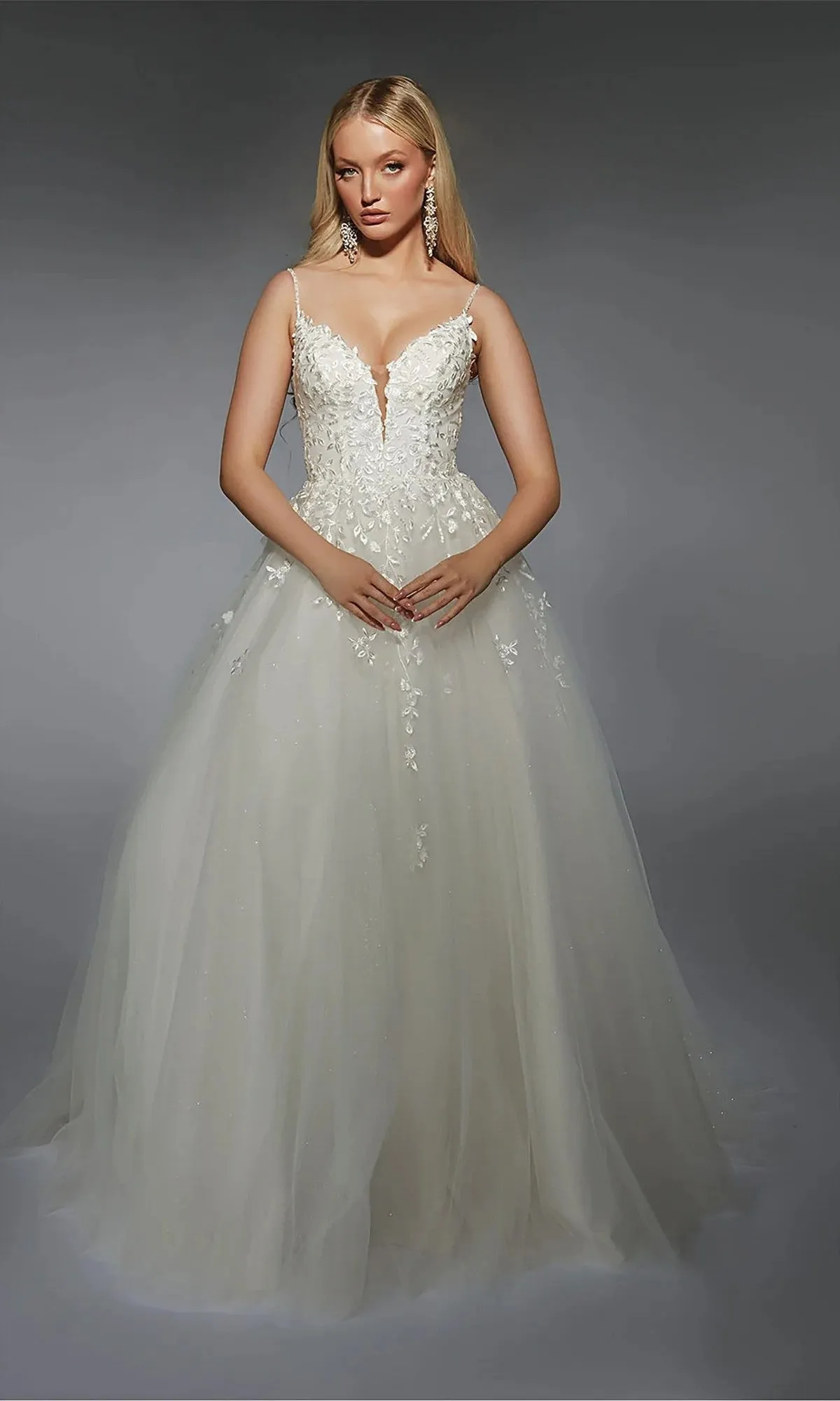 Long White Dress: Alyce 7127 sold by PromGirl product image thumbnail 2