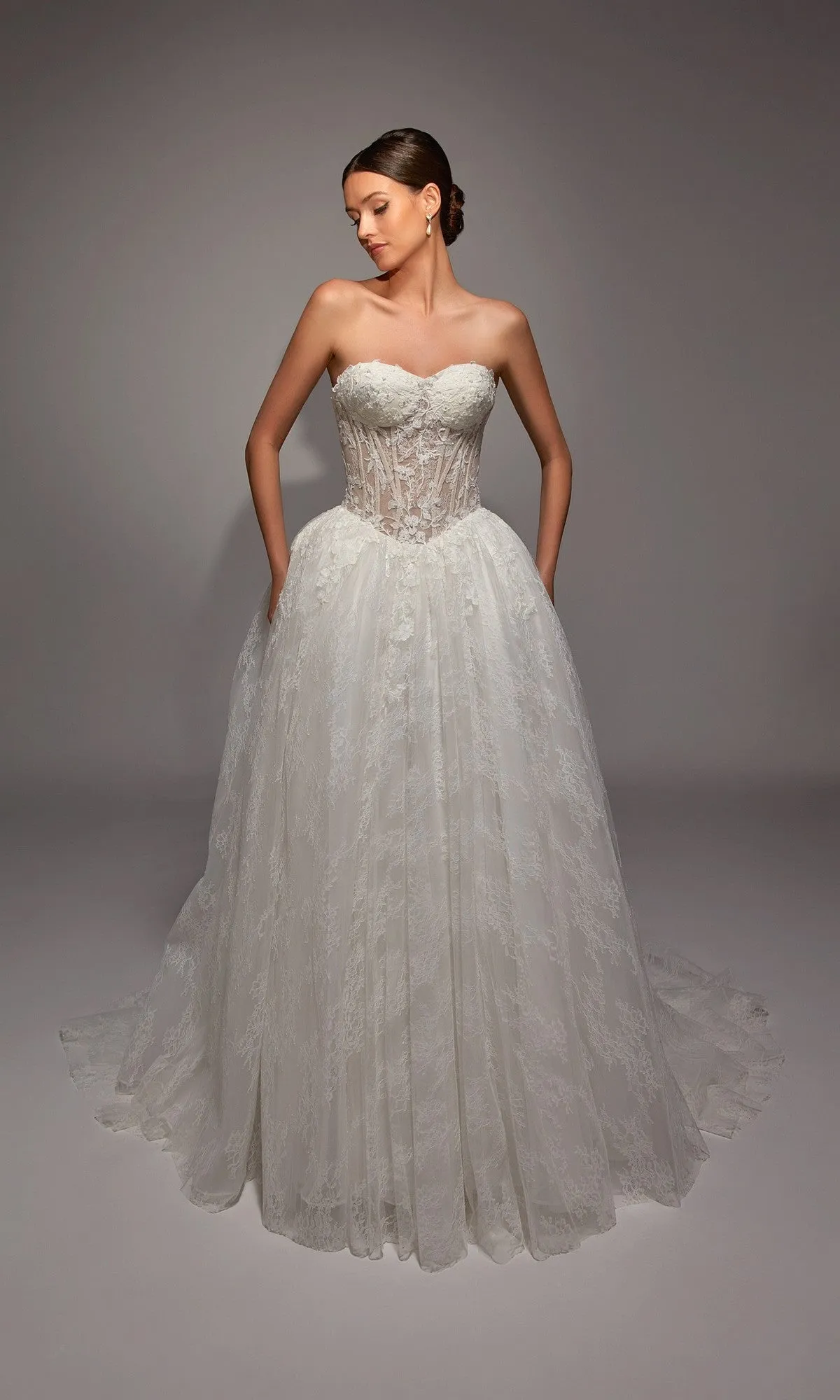 Long White Dress: Alyce 7163 sold by PromGirl product image thumbnail 5