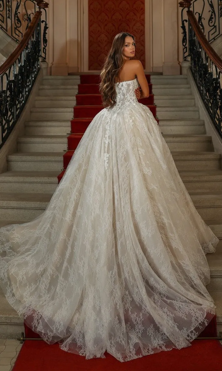 Long White Dress: Alyce 7163 sold by PromGirl product image thumbnail 2