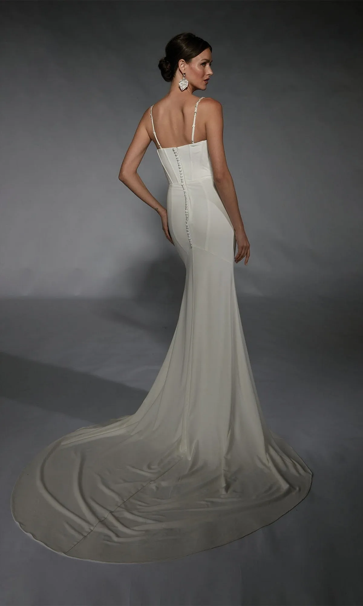 Long White Dress: Alyce 7103 sold by PromGirl product image thumbnail 2