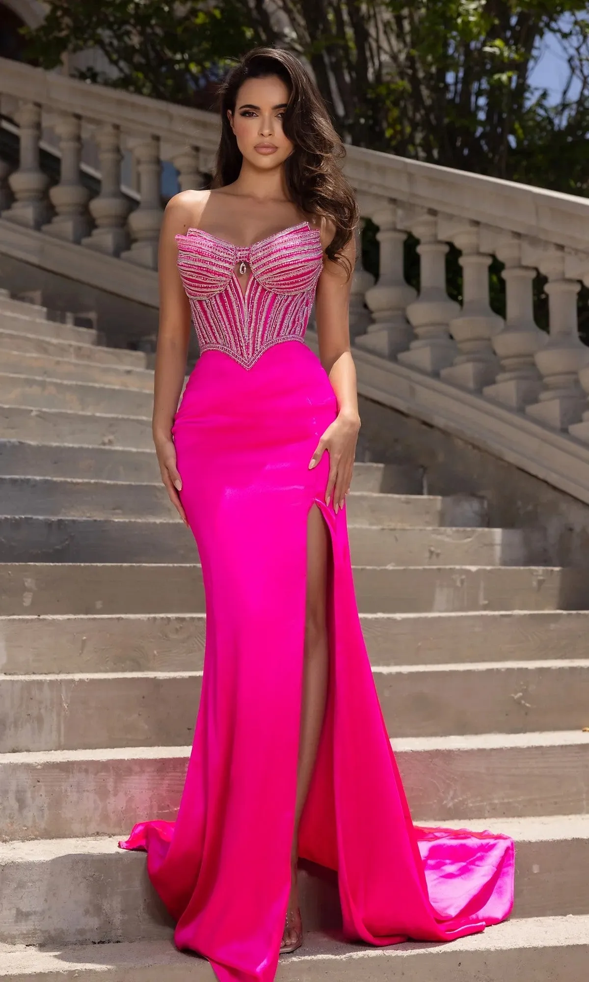 Long Formal Dress: Portia and Scarlett PS25187 sold by PromGirl product image thumbnail 2