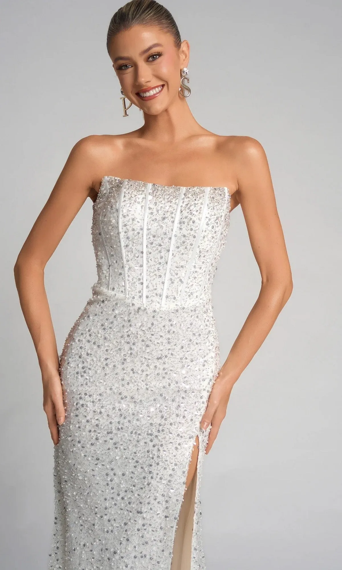 Long Formal Dress: Portia and Scarlett XO054 sold by PromGirl product image thumbnail 5