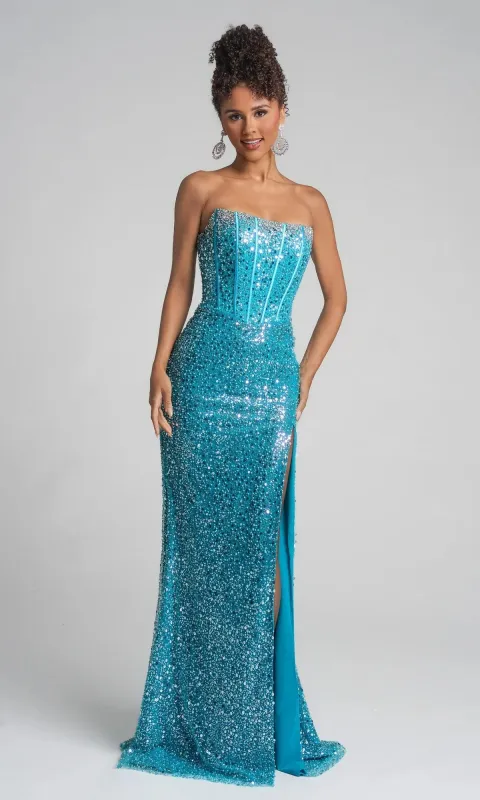 Long Formal Dress: Portia and Scarlett XO054 made by PromGirl