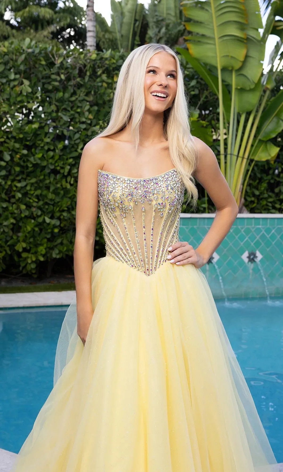 Long Formal Dress: Portia and Scarlett XO047 sold by PromGirl product image thumbnail 4