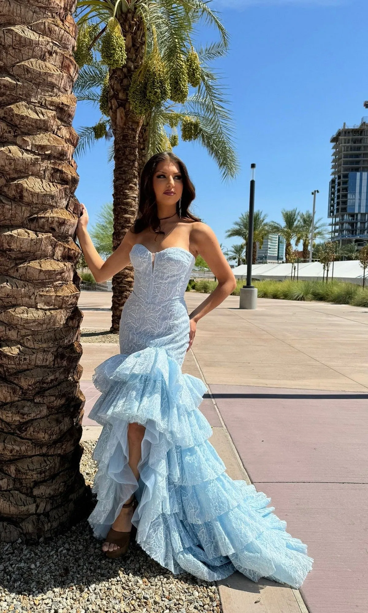 Long Formal Dress: Portia and Scarlett PS25250 sold by PromGirl product image thumbnail 3