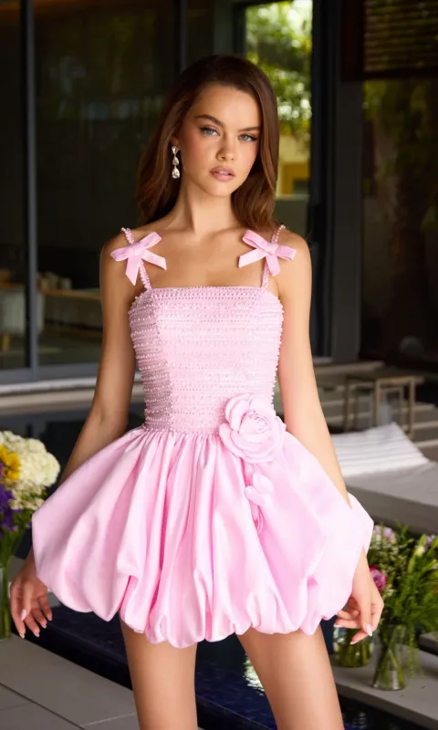 Short Homecoming Dress: Ava Presley 42449 made by PromGirl