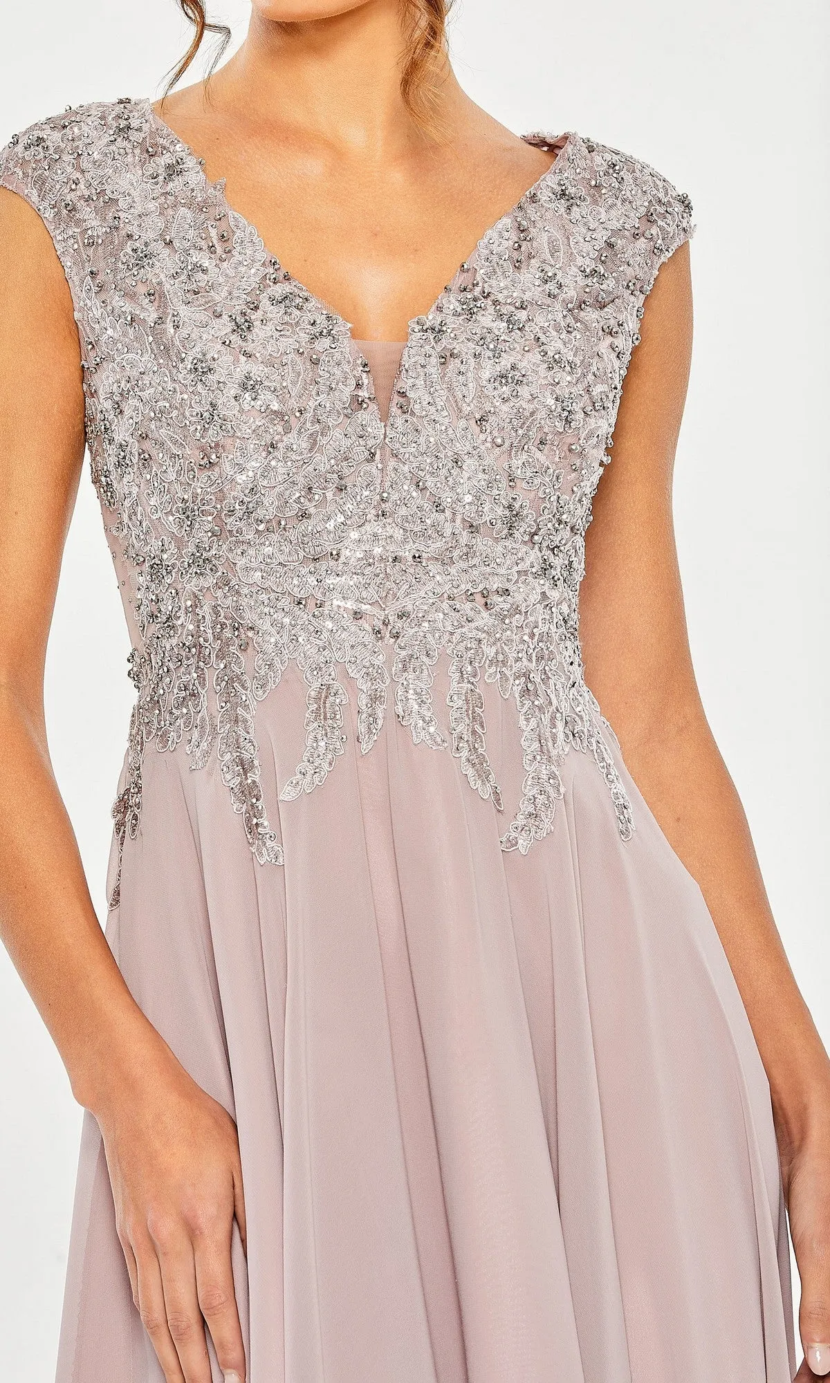 Midi Wedding Guest Dress: Mac Duggal 20492 sold by PromGirl product image thumbnail 3