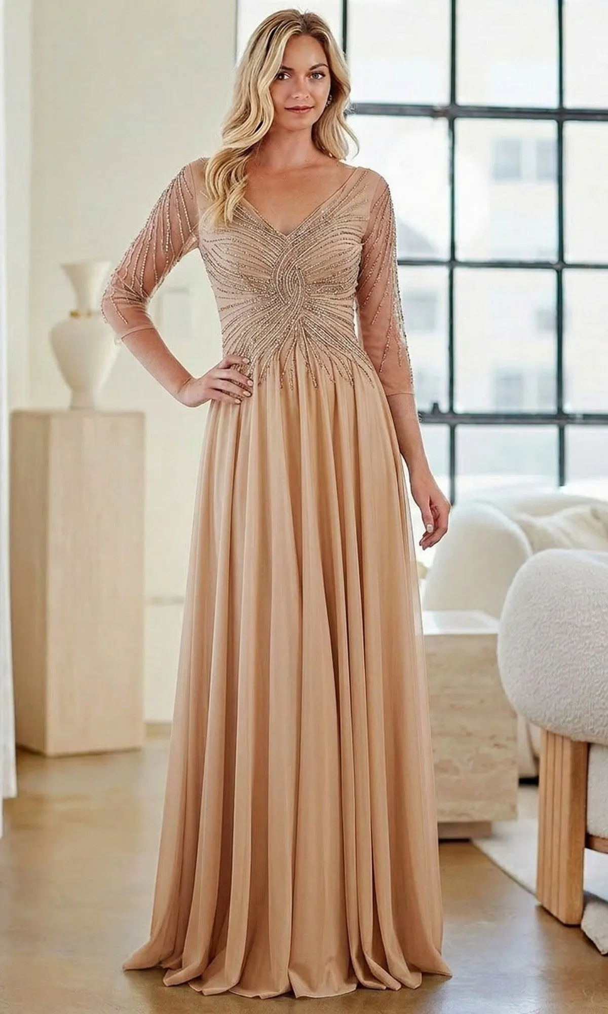 Long Formal Dress: Amelia Couture KF1501 sold by PromGirl