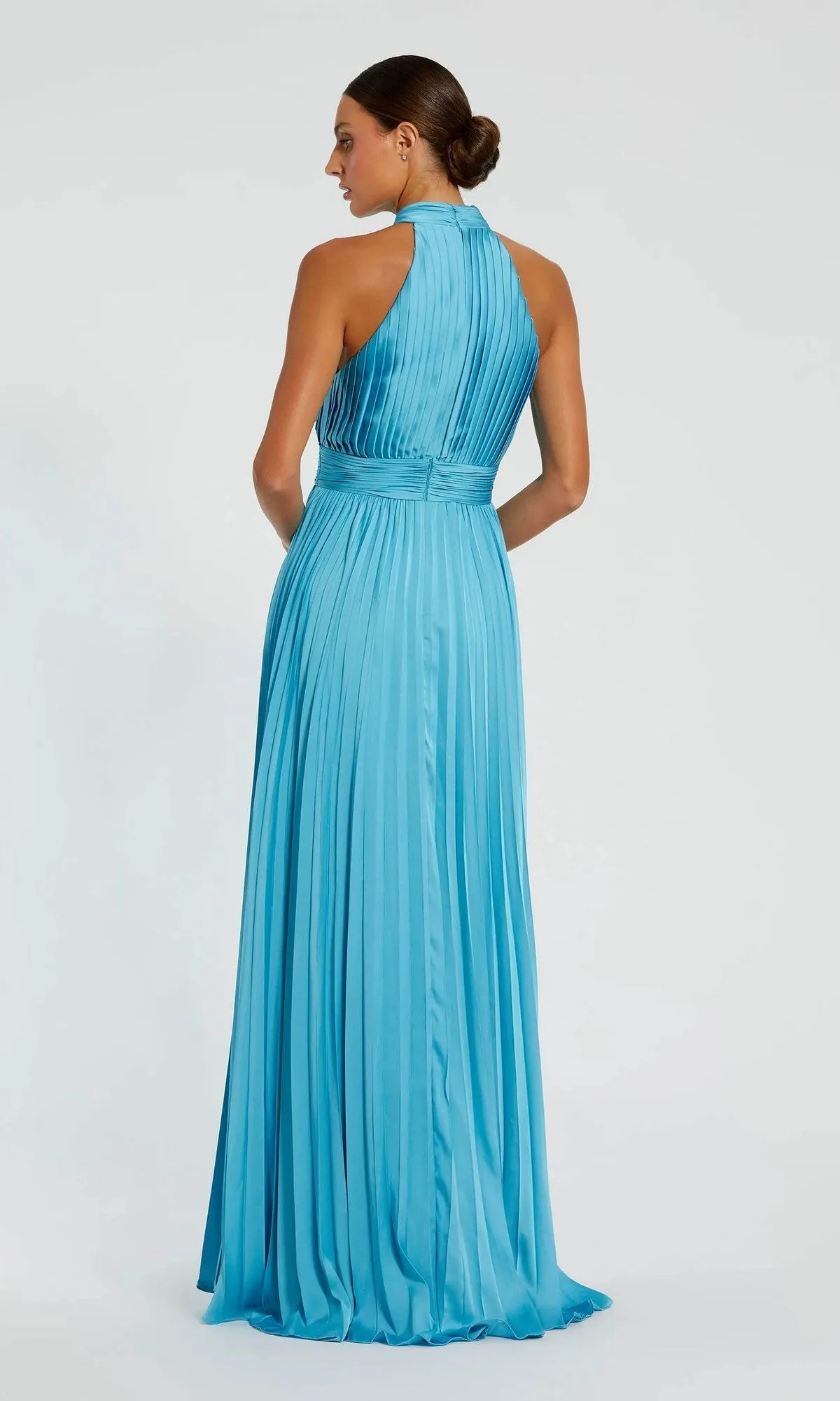 Long Pleated A-Line Formal Dress: Mac Duggal 26992 sold by PromGirl product image thumbnail 2