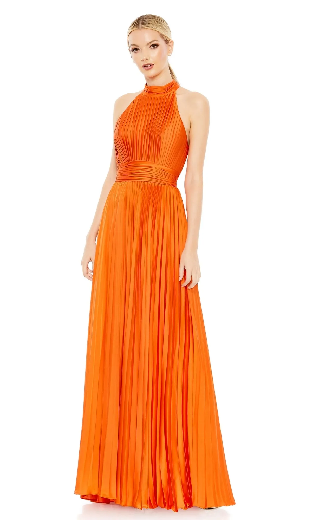 Long Pleated A-Line Formal Dress: Mac Duggal 26992 sold by PromGirl product image thumbnail 5