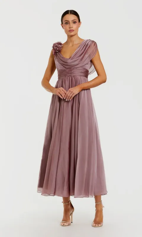Tea-Length Party Dress: Mac Duggal 68967 made by Mac Duggal