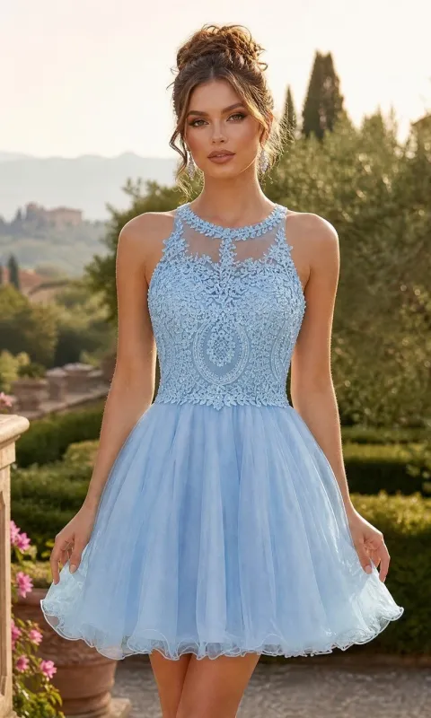 Short Homecoming Dress: Chicas DM4002 made by PromGirl